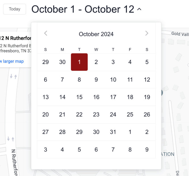 Filtering an event by date
